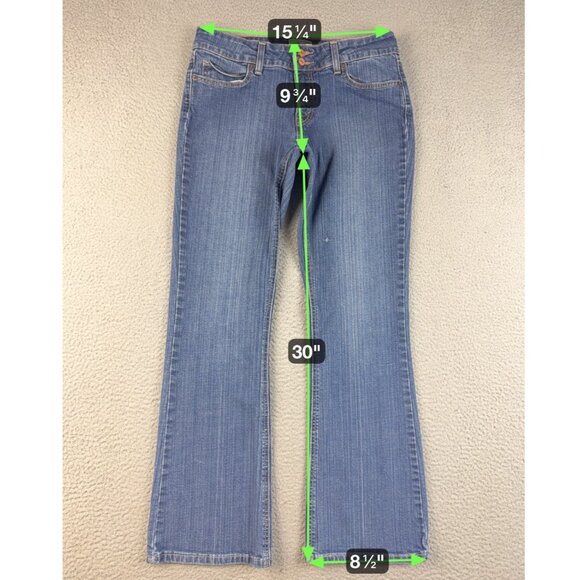 Levi's Women's Size 8 Medium 526 Slender Boot Cut Blue Denim Jeans Cotton Blend - Picture 3 of 8